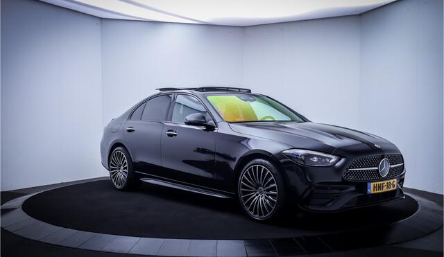 Mercedes-Benz C-KLASSE 300e AMG Line Limited PANO | MEMORY | LEDER | 360 CAM | CARPLAY | BLINDSPOT | STOELVERW + MASSAGE | ACC | LMV 19''