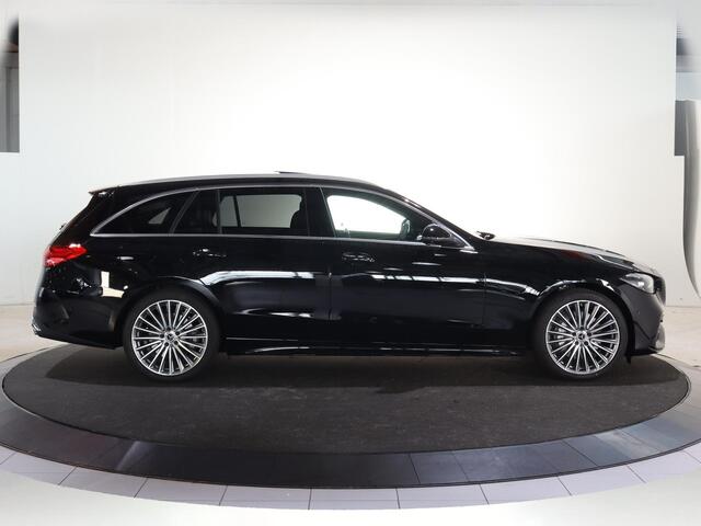 Mercedes-Benz C-KLASSE Estate 300e Business Solution AMG | Panoramaschuifdak | Dodehoekassistent | Memorypakket | 360° camera | Stoelverwarming |