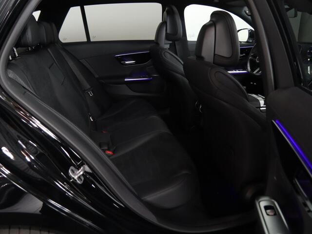 Mercedes-Benz C-KLASSE Estate 300e Business Solution AMG | Panoramaschuifdak | Dodehoekassistent | Memorypakket | 360° camera | Stoelverwarming |