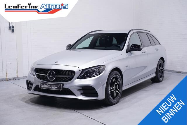 Mercedes-Benz C-KLASSE Estate 300 e Business Solution AMG navigatie full-map 360-camera schakelflippers a/h stuur sportstoelen verwarmbaar dynamic-select PDC v+a ACC Ecc electrische-achterklep led-verlichting touch-pad