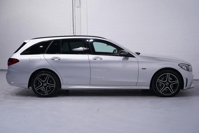 Mercedes-Benz C-KLASSE Estate 300 e Business Solution AMG navigatie full-map 360-camera schakelflippers a/h stuur sportstoelen verwarmbaar dynamic-select PDC v+a ACC Ecc electrische-achterklep led-verlichting touch-pad
