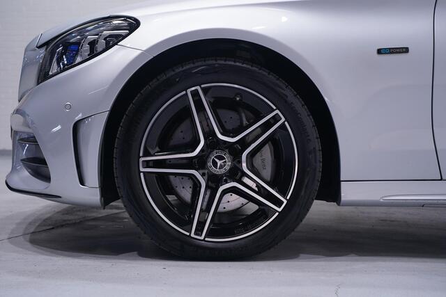 Mercedes-Benz C-KLASSE Estate 300 e Business Solution AMG navigatie full-map 360-camera schakelflippers a/h stuur sportstoelen verwarmbaar dynamic-select PDC v+a ACC Ecc electrische-achterklep led-verlichting touch-pad