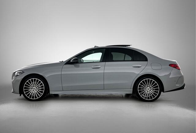 Mercedes-Benz C-KLASSE 300 e Business Solution AMG | Nightpakket | Comfortpakket Plus | Middenconsole metaalstructuur | Trekhaak | Panoramaschuifdak | Smartphone integratie | 360° camera | Sfeerverlichting |