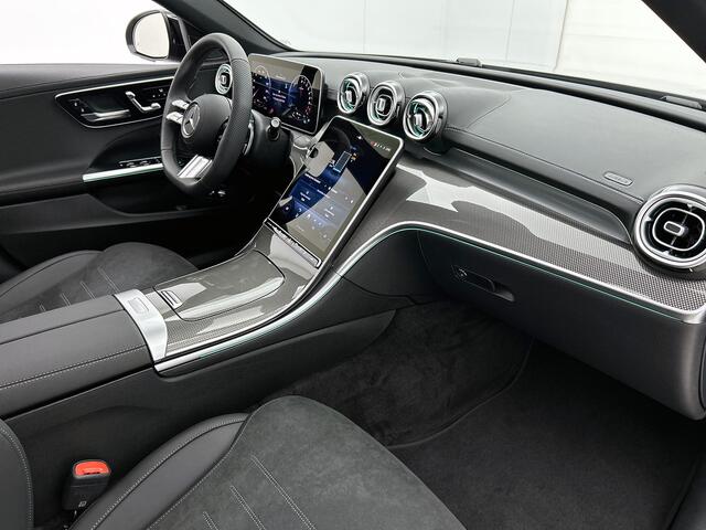 Mercedes-Benz C-KLASSE 300 e Business Solution AMG | Nightpakket | Comfortpakket Plus | Middenconsole metaalstructuur | Trekhaak | Panoramaschuifdak | Smartphone integratie | 360° camera | Sfeerverlichting |