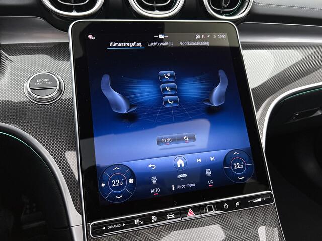 Mercedes-Benz C-KLASSE 300 e Business Solution AMG | Nightpakket | Comfortpakket Plus | Middenconsole metaalstructuur | Trekhaak | Panoramaschuifdak | Smartphone integratie | 360° camera | Sfeerverlichting |
