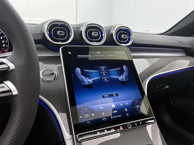 Mercedes-Benz C-KLASSE 300 e Business Solution AMG | Comfortpakket Plus | Nightpakket | Middenconsole metaalstructuur | Trekhaak | GUARD 360° Plus | Panoramaschuifdak | 360° camera | Diamond grill | 19" multispaaks lichtmetalen AMG-velgen |