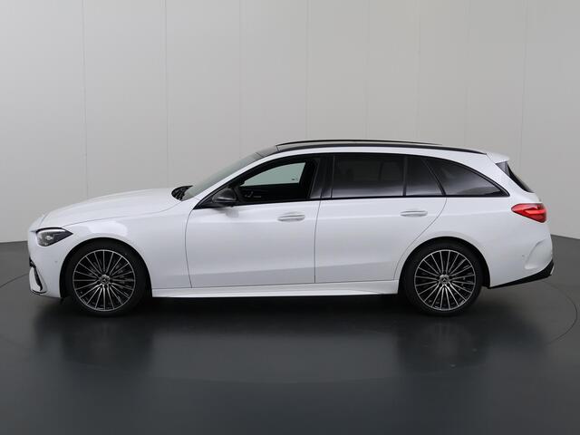 Mercedes-Benz C-KLASSE 180 Star Edition AMG Line | Panoramadak | Digital Light | Stoelventilatie | Keyless Entry | Night | 19" multispaaks velgen |