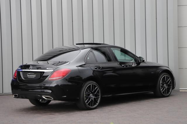 Mercedes-Benz C-KLASSE 300e AMG 4-Matic | 320PK | Schuifdak | Sfeerverlichting | Leder | Facelift | Carplay | Standkachel | Camera | 2020.