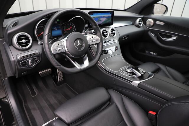 Mercedes-Benz C-KLASSE 300e AMG 4-Matic | 320PK | Schuifdak | Sfeerverlichting | Leder | Facelift | Carplay | Standkachel | Camera | 2020.