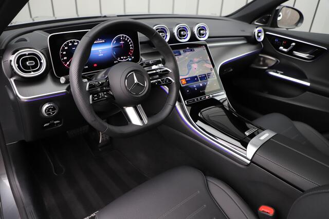 Mercedes-Benz C-KLASSE 300e AMG | 313PK | Head-up | Keyless | Burmester | Distronic+ | Sfeerverl. | Stoelkoeling | Stuurwielverw. | Memory | 2025.