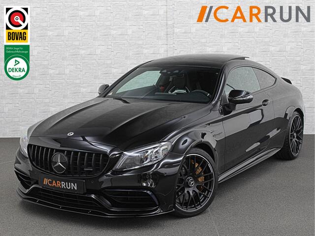 Mercedes-Benz C-KLASSE Coupé 63 S AMG | Keramisch | Schaalstoelen | Carbon | AMG Driver's Package | Aero-Pakket | Panorama | Burmester | Multi-Beam LED | Memory | ACC | Rij-Assistentie Pakket | Keyless-Go | Sfeerverlichting | Carplay |