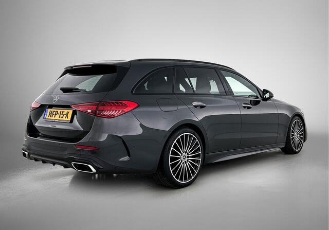 Mercedes-Benz C-KLASSE Estate 180 AMG Nightpakket | Trekhaak | Alarm | Memory | Dode Hoek Ass | CarPlay | Keyless Go | Premium Sfeerverlichting | Inclusief 24 maanden Mercedes-Benz Certified garantie voor Europa.