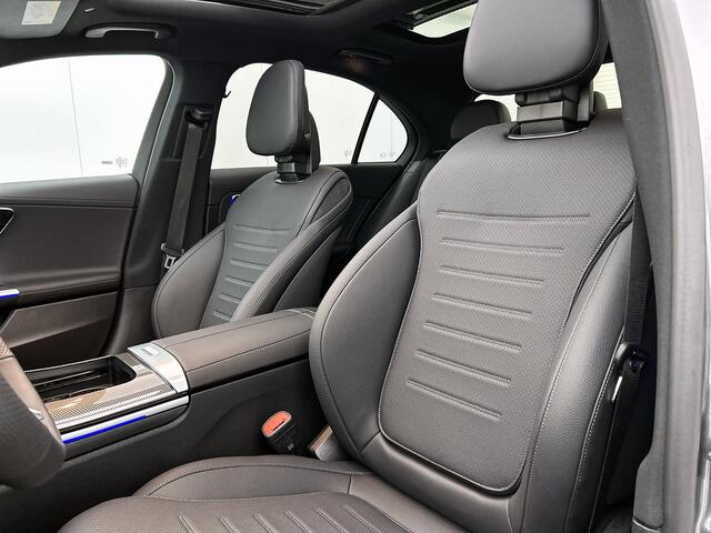 Mercedes-Benz C-KLASSE 300 e Business Solution AMG | Premium Plus | Winterpakket | Nightpakket | Middenconsole metaalstructuur | DISTRONIC | Panoramaschuifdak | 360° camera | Burmester® 3D surround sound system | 19" multispaaks lichtmetalen AMG-velgen |