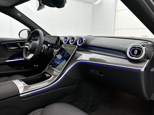 Mercedes-Benz C-KLASSE 300 e Business Solution AMG | Premium Plus | Winterpakket | Nightpakket | Middenconsole metaalstructuur | DISTRONIC | Panoramaschuifdak | 360° camera | Burmester® 3D surround sound system | 19" multispaaks lichtmetalen AMG-velgen |
