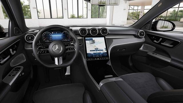 Mercedes-Benz C-KLASSE Estate 300 e AMG Line | Panoramadak | Head up | Memory | Burmester | 360 camera |