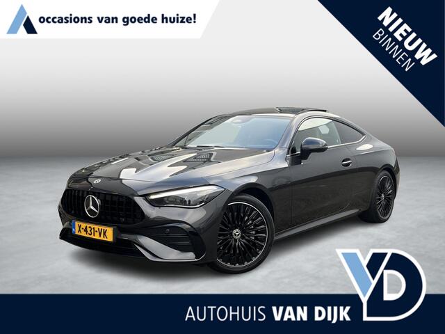 Mercedes-Benz C-KLASSE CLE Coupe 200 AMG Line | NL Auto/Voll.Historie/Navi/Leder/Pano.Dak/Sfeerverlichting/Elektr.Wegklapbare Trekhaak/Apple CarPlay-Android Auto
