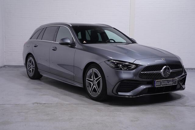 Mercedes-Benz C-KLASSE Estate 180 AMG Line NAP 1e eigen. ACC digi-dashboard electr bediende stoelen met memo 360 camera DAB-ontvangst panodak-glasuitv. PDC v+a electrische-achterklep schakelflippers private-glas led-verlichting drivers-assist sportstoelen met lederen/alcantara
