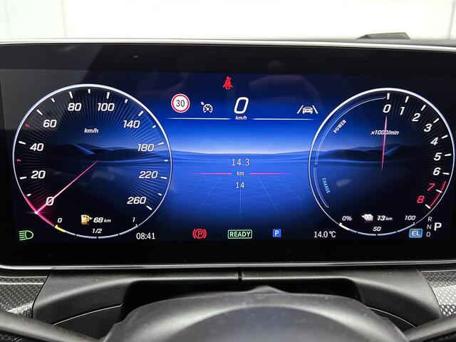 Mercedes-Benz C-KLASSE 300 e Business Solution AMG | Comfortpakket Plus | Nightpakket | Middenconsole metaalstructuur | Trekhaak | Panoramaschuifdak | GUARD 360° Plus | 360° camera | 19" multispaaks lichtmetalen AMG-velgen |