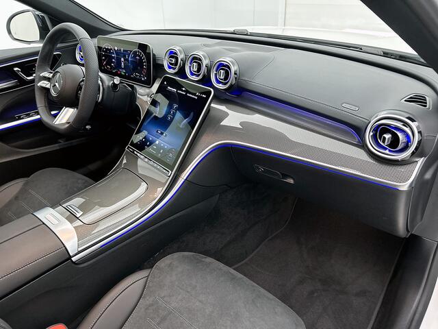 Mercedes-Benz C-KLASSE 300 e Business Solution AMG | Comfortpakket Plus | Nightpakket | Middenconsole metaalstructuur | Trekhaak | Panoramaschuifdak | GUARD 360° Plus | 360° camera | 19" multispaaks lichtmetalen AMG-velgen |
