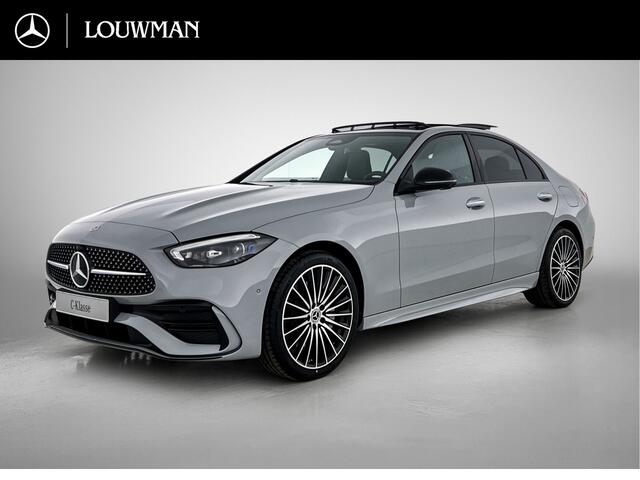 Mercedes-Benz C-KLASSE 300 e Business Solution AMG | Premium Plus | Nightpakket | Middenconsole metaalstructuur | Trekhaak | Smartphone-integratie | 360° camera | Burmester® 3D surround sound |