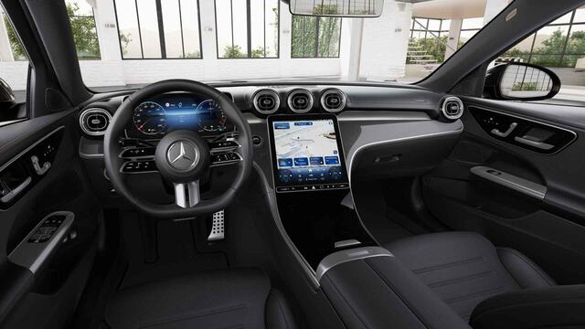 Mercedes-Benz C-KLASSE 300 e Business Solution AMG | Panoramaschuifdak | Matrix Led | Keyless | 360°-camera | Comfortpakket Plus | Trekhaak |