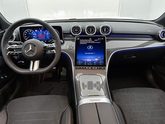 Mercedes-Benz C-KLASSE 300 e Business Solution AMG | Nightpakket | Comfortpakket Plus | Middenconsole metaalstructuur | Trekhaak | Panoramaschuifdak | 360° camera | Smartphone-integratie | Sfeerverlichting | Sierdelen metaalstructuur |