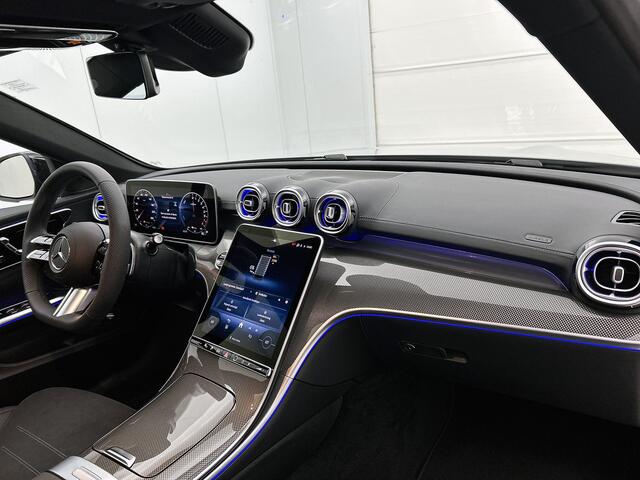 Mercedes-Benz C-KLASSE 300 e Business Solution AMG | Nightpakket | Comfortpakket Plus | Middenconsole metaalstructuur | Trekhaak | Panoramaschuifdak | 360° camera | Smartphone-integratie | Sfeerverlichting | Sierdelen metaalstructuur |