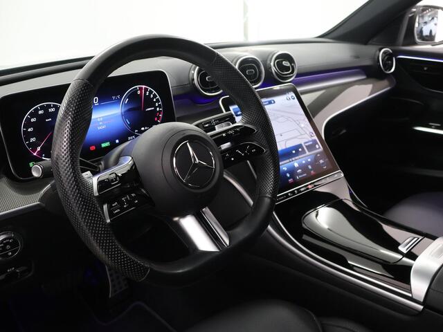 Mercedes-Benz C-KLASSE 300 e AMG Line | Stoelverwarming | High Performance LED | Achteruitrijcamera | Sfeerverlichting | Apple carplay |