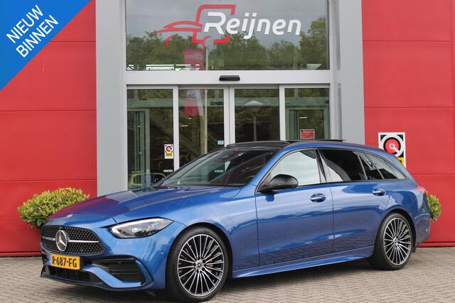 Mercedes-Benz C-KLASSE Estate 200 218PK Launch Edition AMG Line | PANORAMISCH SCHUIF/KANTELDAK | LASER KOPLAMPEN | SFEERVERLICHTING | ELEKTRISCH VERSTELBARE VOORSTOELEN MET GEHEUGEN OP BEIDE STOELEN | STOELVERWARMING | ELEKTRISCHE STUURVERSTELLING MET GEHEUGEN | 19'' MULTISPAAK