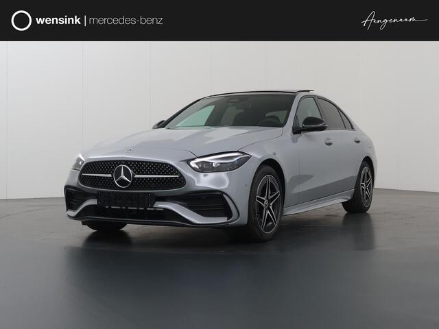 Mercedes-Benz C-KLASSE 300e Business Solution AMG | Trekhaak | Burmester | 360° camera | Panoramaschuifdak | Nightpakket | Stoelverwarming voor |