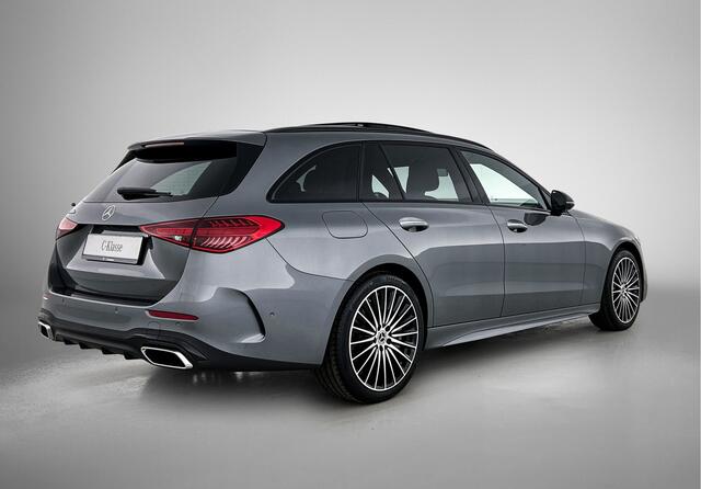 Mercedes-Benz C-KLASSE Estate 300 e 140 Years Edition Comfortpakket Plus | Winterpakket | Parkeerpakket met 360°-camera | Panoramaschuifdak | DISTRONIC | 19" multispaaks lichtmetalen AMG-velgen |