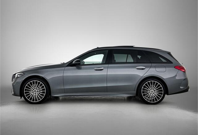 Mercedes-Benz C-KLASSE Estate 300 e 140 Years Edition Comfortpakket Plus | Winterpakket | Parkeerpakket met 360°-camera | Panoramaschuifdak | DISTRONIC | 19" multispaaks lichtmetalen AMG-velgen |