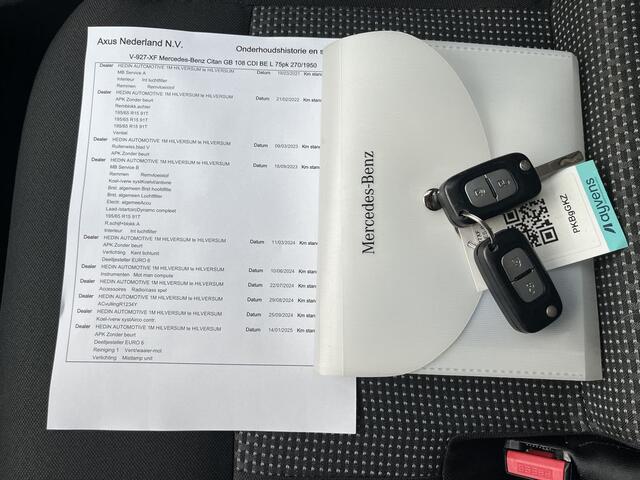 Mercedes-Benz CITAN 108 CDI E6 3p Lease ¤178p/m, Airco, Trekhaak, Inrichting, Imperiaal, Onderhoudshistorie aanwezig