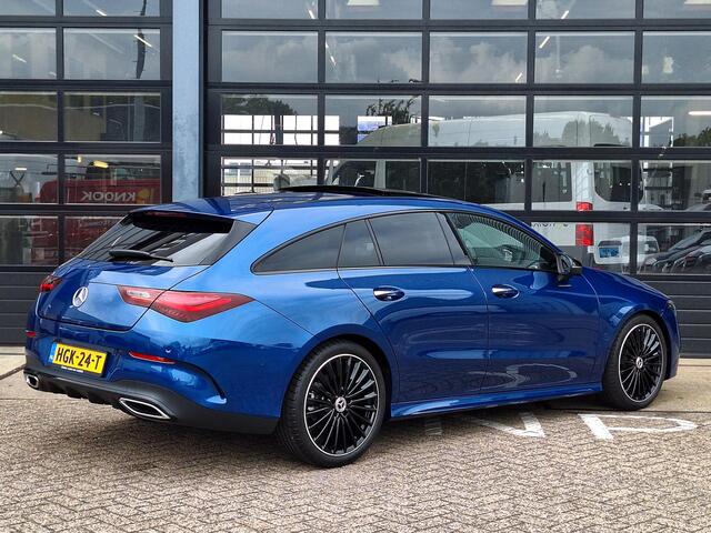 Mercedes-Benz CLA-KLASSE Shooting Brake 180 Star Edition AMG | Panoramadak | Nightpakket | Dodehoekassistent | Apple CarPlay | Android Auto | Sfeerverlichting | Stoelverwarming | Achteruitrijcamera | Elektrisch inklapbare buitenspiegels