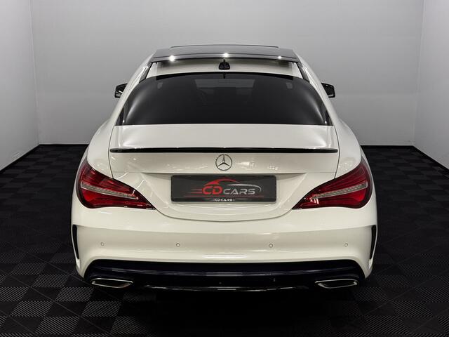 Mercedes-Benz CLA-KLASSE 180 Prestige AMG Line Pano, Half leder, Navi, Parkeersensoren, Keyless start, Clima, Sfeerverlichting, Cruise control