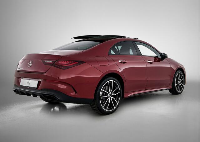 Mercedes-Benz CLA-KLASSE 250 e Business Solution AMG | AMG Line Plus pakket | Trekhaak | Panoramaschuifdak | Memorypakket Voorstoelen | Antidiefstalpakket GUARD 360° Plus | Nightpakket | 360° camera | Head-up display |