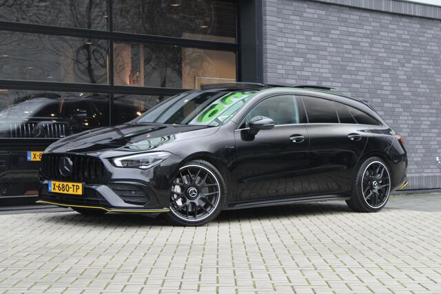 Mercedes-Benz CLA-KLASSE Shooting Brake AMG 35 4MATIC Premium Plus | FULL OPTION! | SCHAALSTOELEN | STOELKOELING | PANO | HUD | BURMESTER | KEYLESS | 360 |