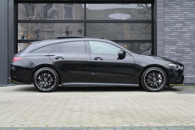 Mercedes-Benz CLA-KLASSE Shooting Brake AMG 35 4MATIC Premium Plus | FULL OPTION! | SCHAALSTOELEN | STOELKOELING | PANO | HUD | BURMESTER | KEYLESS | 360 |