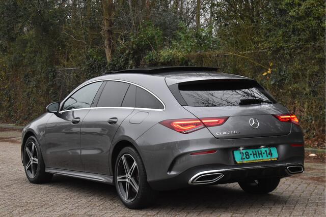 Mercedes-Benz CLA-KLASSE Shooting Brake 250 e Business Solution AMG Limited 218 pk | Open dak | Camera | Carplay | Widescreen | Sfeerverlichting | Stoelverwarming | Full LED