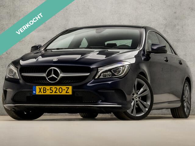 Mercedes-Benz CLA-KLASSE 180 Solution Sport Automaat (GROOT NAVI, CAMERA, LEDER, STOELVERWARMING, ZWART HEMEL, SPORTSTOELEN, PARKEERSENSOREN, LED KOPLAMPEN, NIEUWE APK, NIEUWSTAAT)