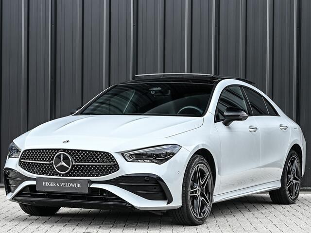 Mercedes-Benz CLA-KLASSE 250 e AMG Line | Panoramadak | Distronic | Night pack | Stoelverwarming | 360 camera | Keyless | Head-up | Ambiance interieur