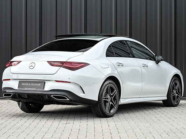 Mercedes-Benz CLA-KLASSE 250 e AMG Line | Panoramadak | Distronic | Night pack | Stoelverwarming | 360 camera | Keyless | Head-up | Ambiance interieur