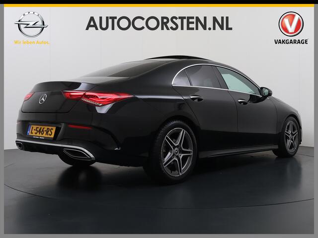 Mercedes-Benz CLA-KLASSE 180 Automaat AMG Business Solution Panoramadak Camera Widescreen cockpit Apple Carplay Android Auto Navi Pdc Cruise Control Stoelverwarming Privacy Glas Lmv Led DAB Licht en zichtpakket Premium pakket Dealeronderhouden 1e Eigenaar Origineel Nederlandse Au