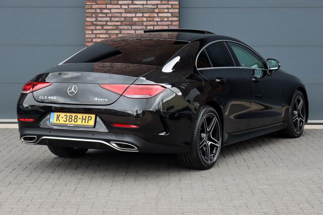 Mercedes-Benz CLS-KLASSE 450 4MATIC Premium Plus | Distronic+ | Schuifdak | Memory | Stoelventilatie | Surround Camera | Nappa Leder | Burmester | Sportuitlaat |