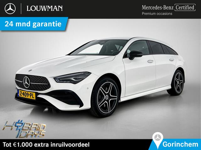 Mercedes-Benz Cla Shooting Brake 250 e AMG Plug-In Hybride AMG Line | Night Pakket | Trekhaak | Sfeerverlichting | Ledkoplampen | Achteruitrijcamera | KeyLess-Go. Inclusief 24 maanden Mercedes-Benz Certified garantie voor Europa.