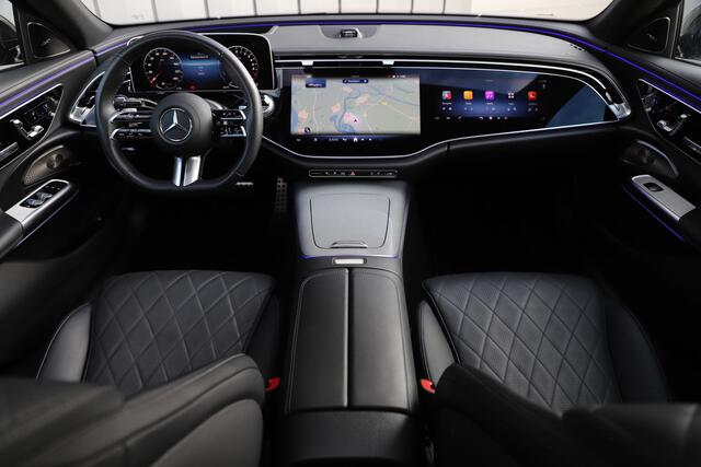 Mercedes-Benz E-KLASSE 400e AMG 4-Matic | 381PK | Luchtvering | Achterasbesturing | Massage | Burmester 4D | Keyles-go | Head-up | Sfeerverlichting | Hyperscreen | Stuurwielverw. | 2024.