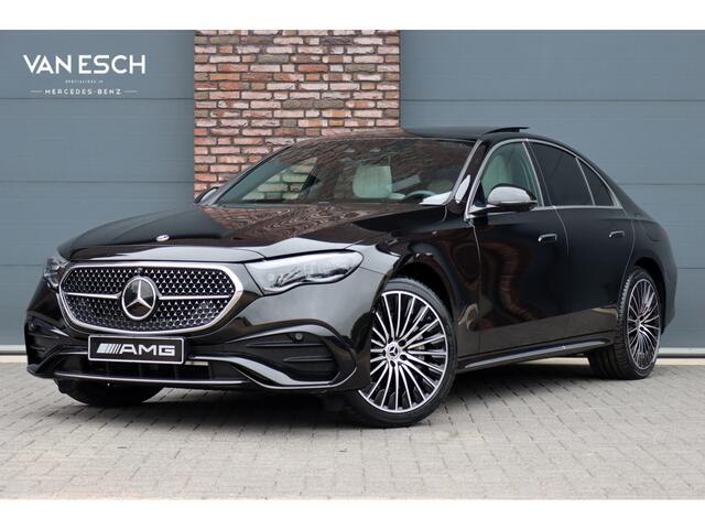 Mercedes-Benz E-KLASSE 300 e 4MATIC Premium+ AMG Line | Hyperscreen | Distronic+ | Burmester 4D | Massage | Stoelventilatie | Digital Light | Vlakkenverwarming | Trekhaak | Keyless Go | Leder | HUD |