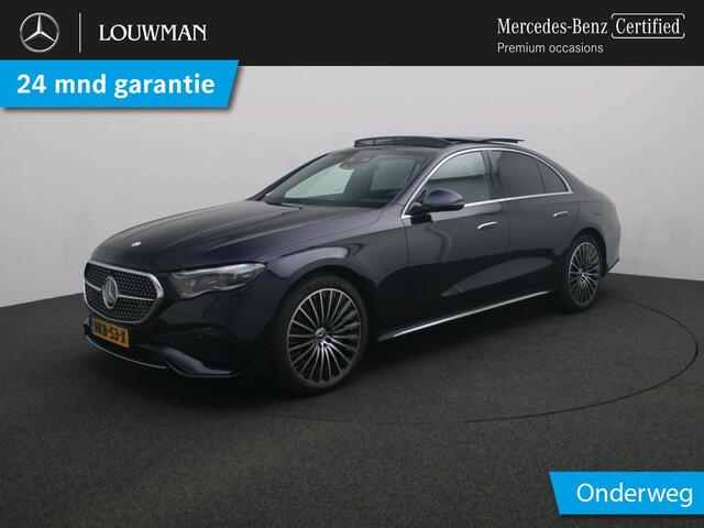 Mercedes-Benz E-KLASSE 300 e Sport Edition Trekhaak | Panorama Schuif-Kanteldak | 360° camera | AMG Line | MBUX Superscreen | Premium pakket. Inclusief 24 maanden MB Certified garantie voor Europa.