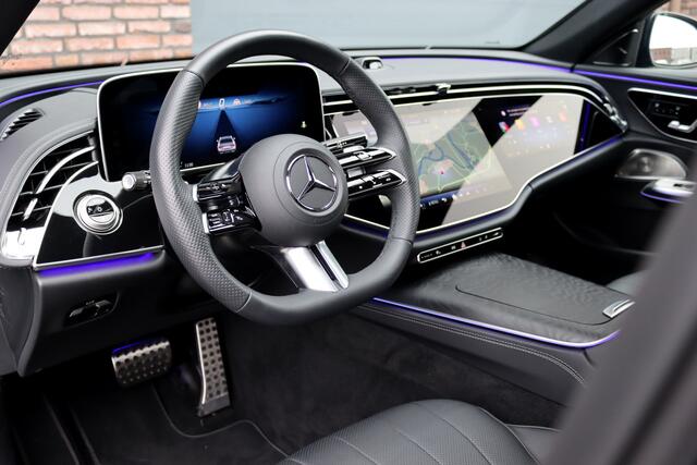 Mercedes-Benz E-KLASSE 220 d AMG Line Premium+ | Hyperscreen | Distronic+ | Achterasbesturing | Luchtvering | Memory | Soft-Close | 3D-Display | Stoelventilatie | Burmester | HUD | Surround Camera |