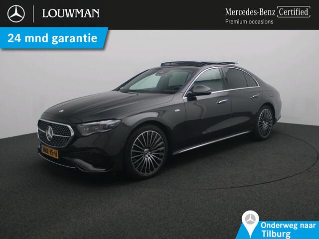Mercedes-Benz E-KLASSE 300 e Sport Edition AMG Line | Panorama Schuif-Kanteldak | Distronic | Lederen bekleding | Alarm | Parkeerpakket met 360°-camera | 20 Inch AMG Velgen. Inclusief 24 maanden MB Certified garantie voor Europa.